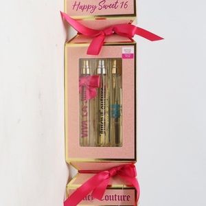 Juicy Couture Happy Sweet 16 3 Pcs Travel Gift Set  / NEW With Box.